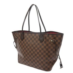Louis Vuitton Tote Damier Neverfull Bag Brown Canvas